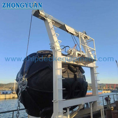 2,5–16T hydraulischer Kotflügelkran | Gummifender-Davit für Schiffsdeckausrüstung