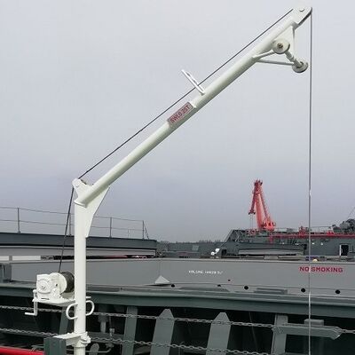 0,2-0,8T beweglicher Müll-Davit für Massengutfrachter-Laderäume
