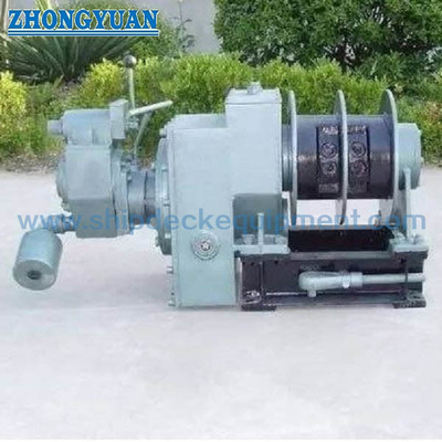 Schiffs-Aluminium-Pilotenleiter-Winch ISO 7364 Split Drum Pneumatikmotor angetrieben