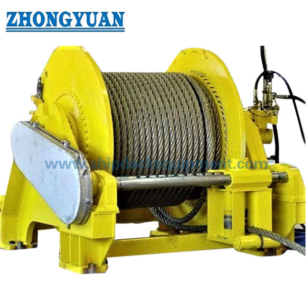 70-1000 kN Marine Hydraulische Schleppwinde Ein- oder Doppeltrommel für das Schleppen von Schiffen