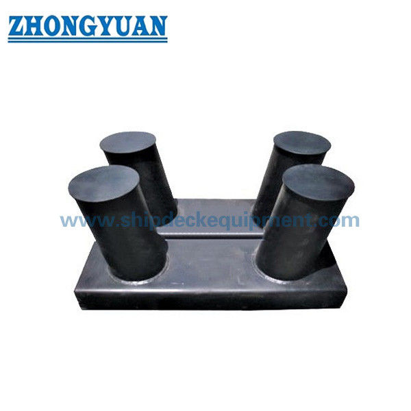 125×250 mm neigendes, doppeltes Anlegebollard.