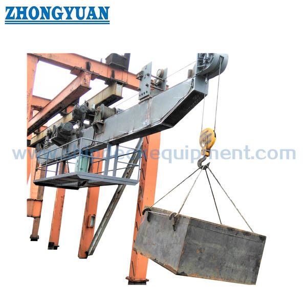 Zwei Haken-horizontale Bock-Bestimmung Crane Ship Deck Equipment
